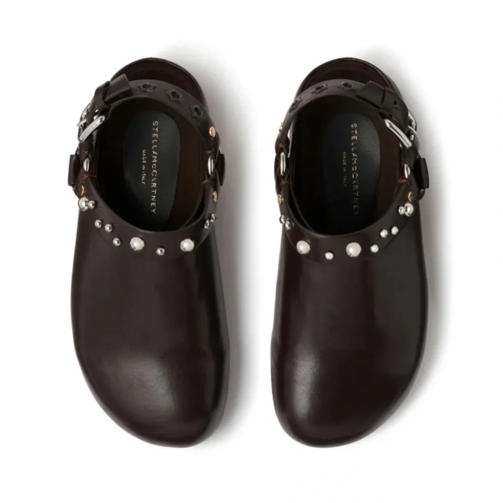 Stella McCartney Elyse Studded Slingback Clog Size 10 - Picture 4 of 4
